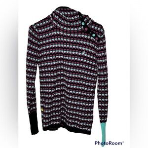Volcom Rosewood Hooded Cowl Sweater Sz Large